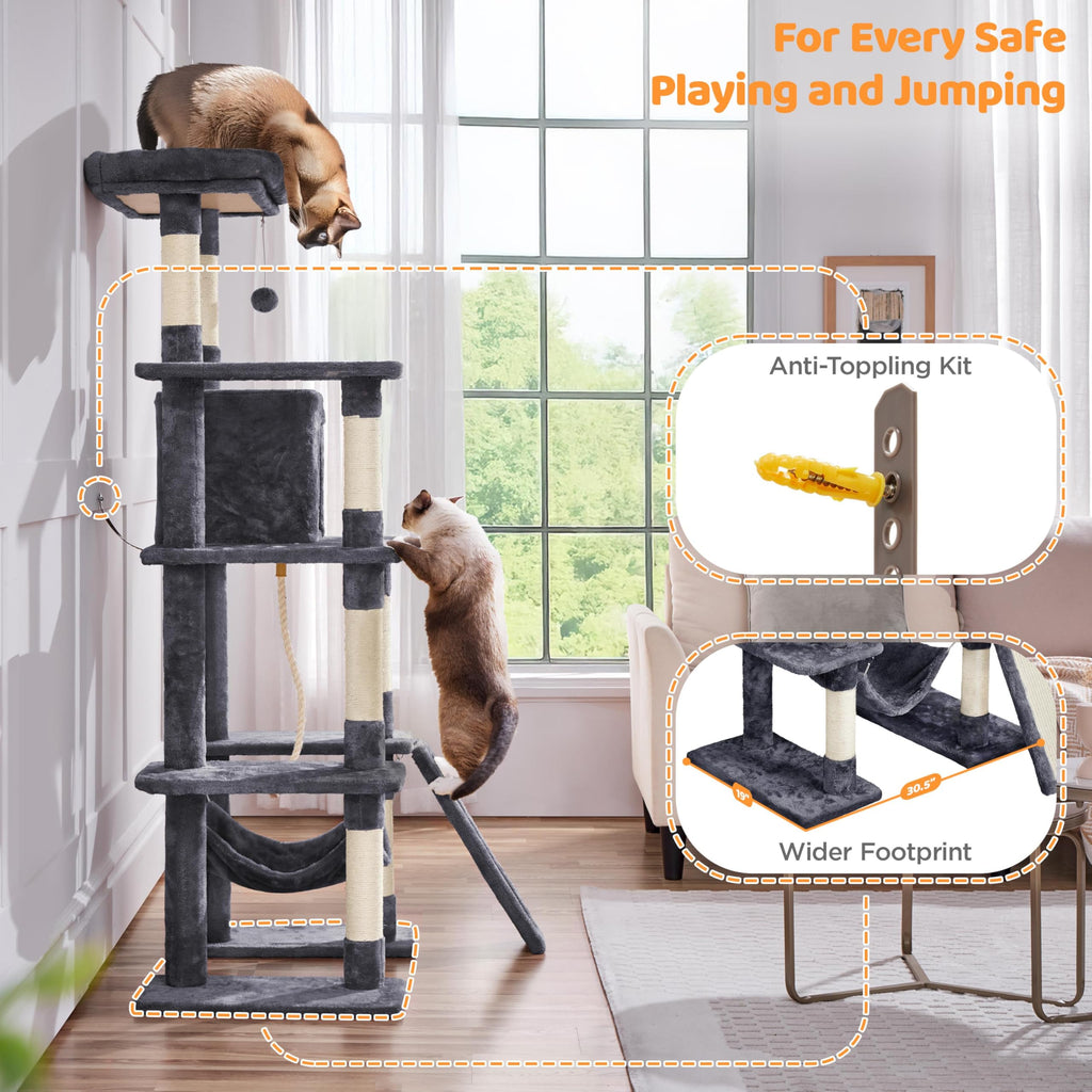 63in Large Cat Tree D29380