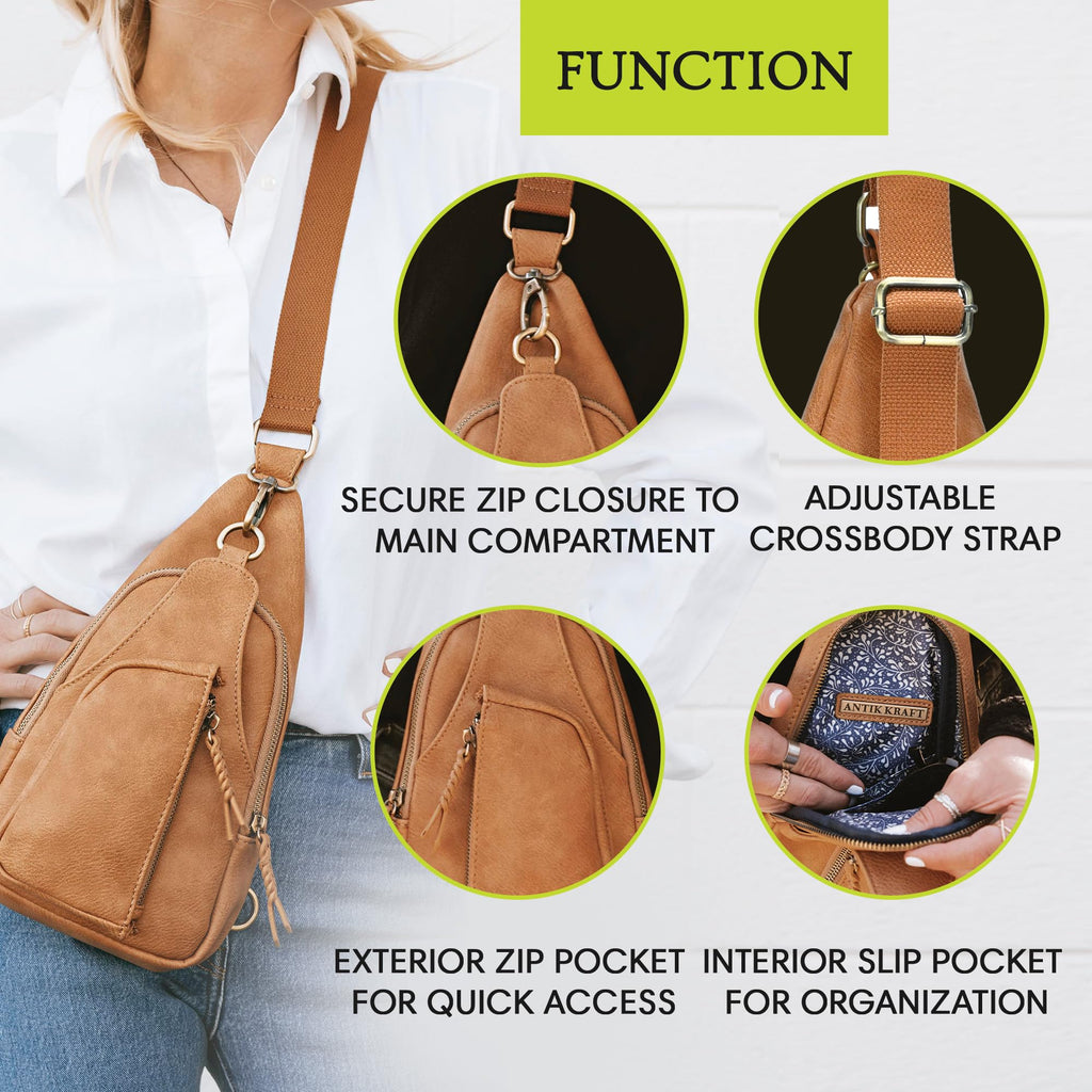 Vegan Leather Crossbody Bag H6802