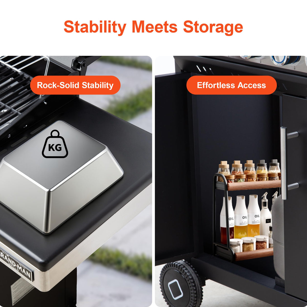 6-Burner Propane Gas Grill with Infrared Sear Side Burner B331071