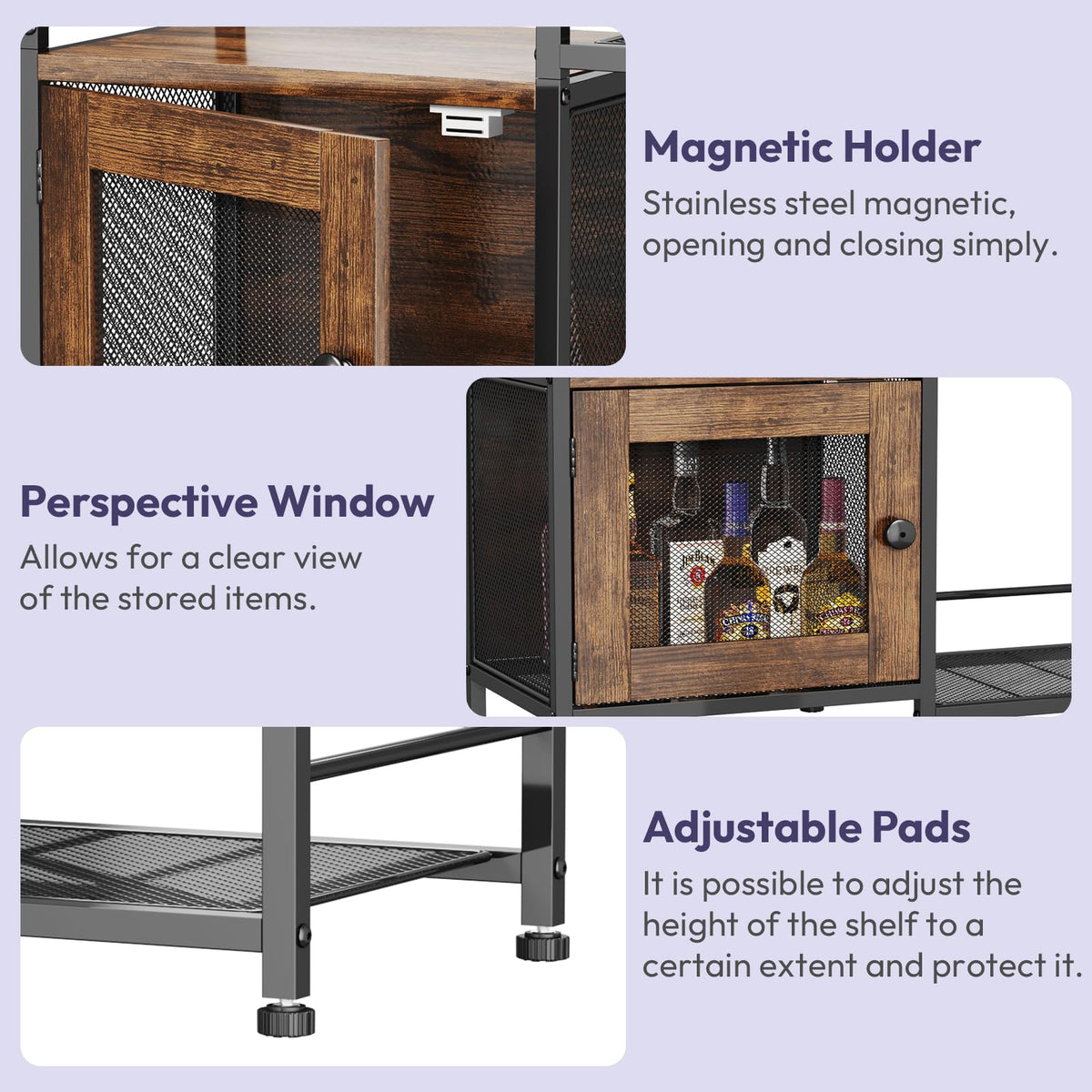 Coffee Bar Cabinet with Drawers R534048