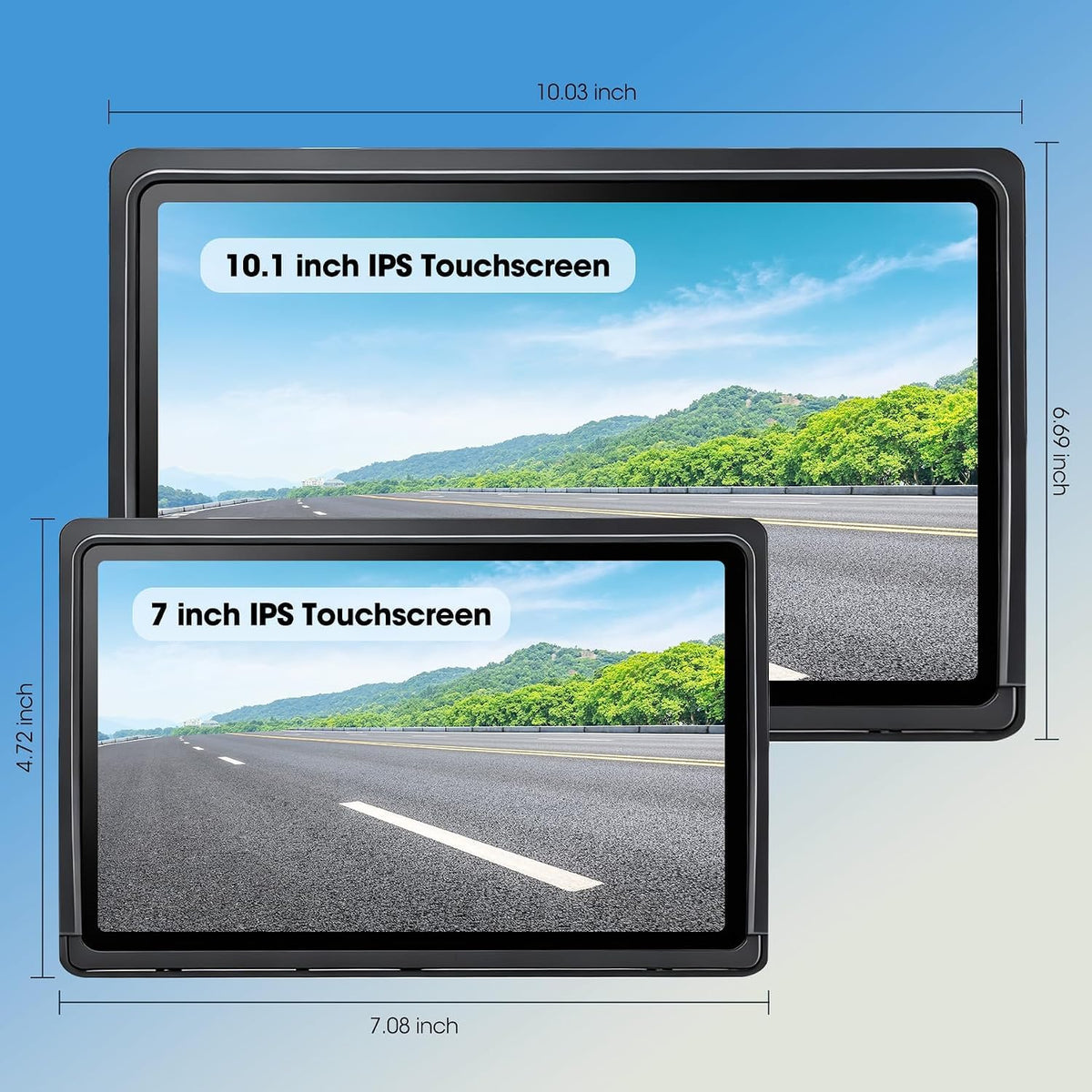 7" Wireless Backup Camera System with DVR Split Screen Monitor D7654