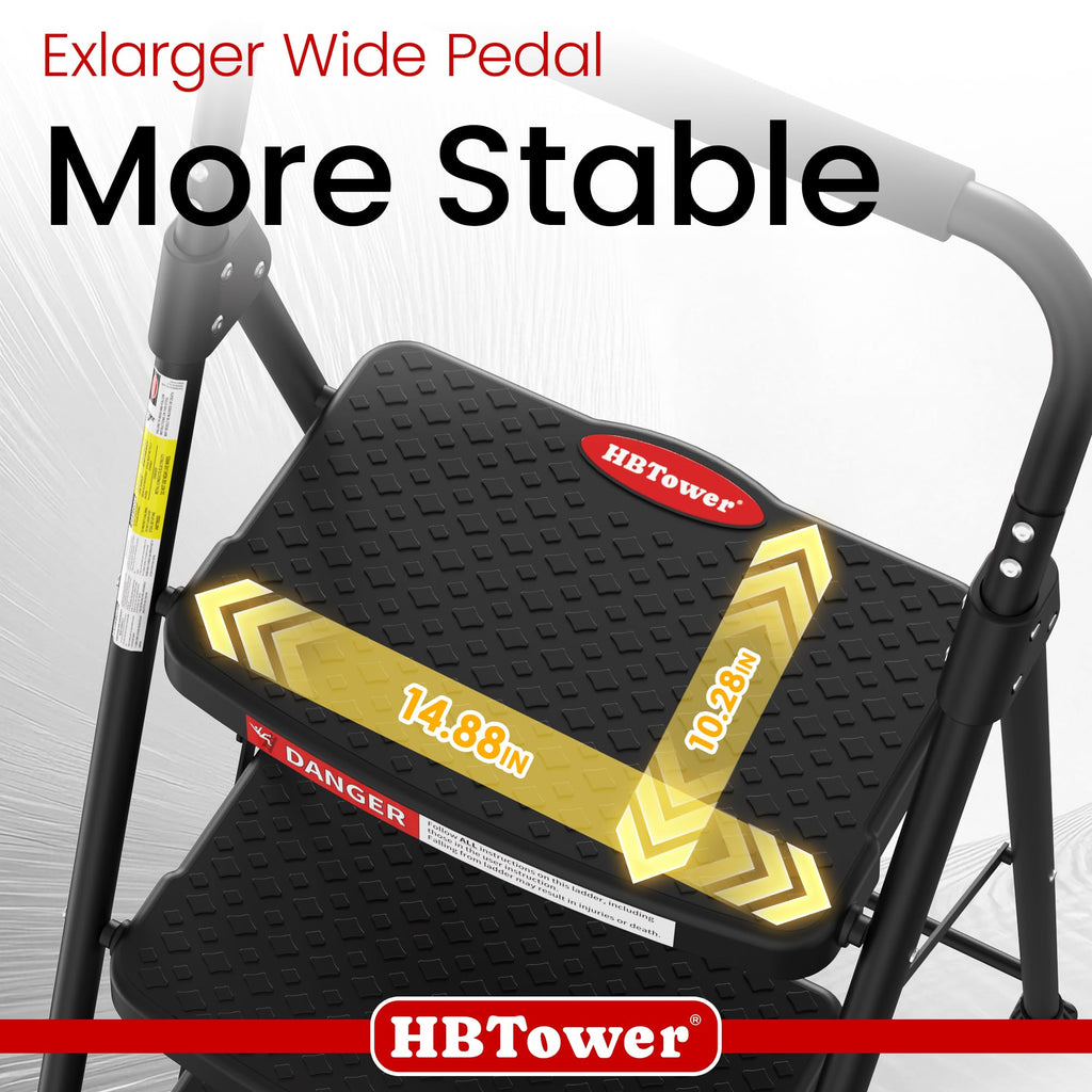 4 Step Ladder Foldable with Wide Anti-Slip Pedal W931