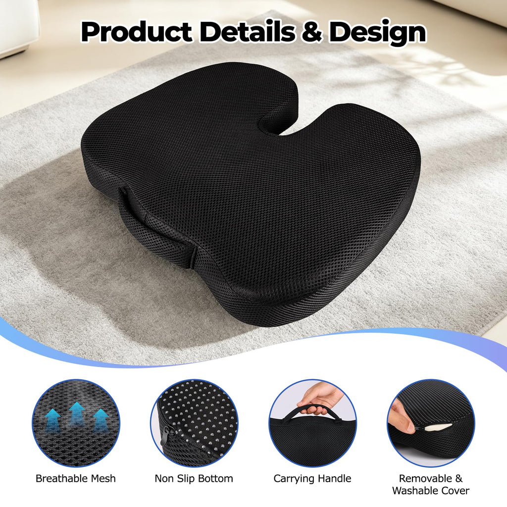 Breathable Mesh 18x14x3 inches Stadium Seat Cushions J585693