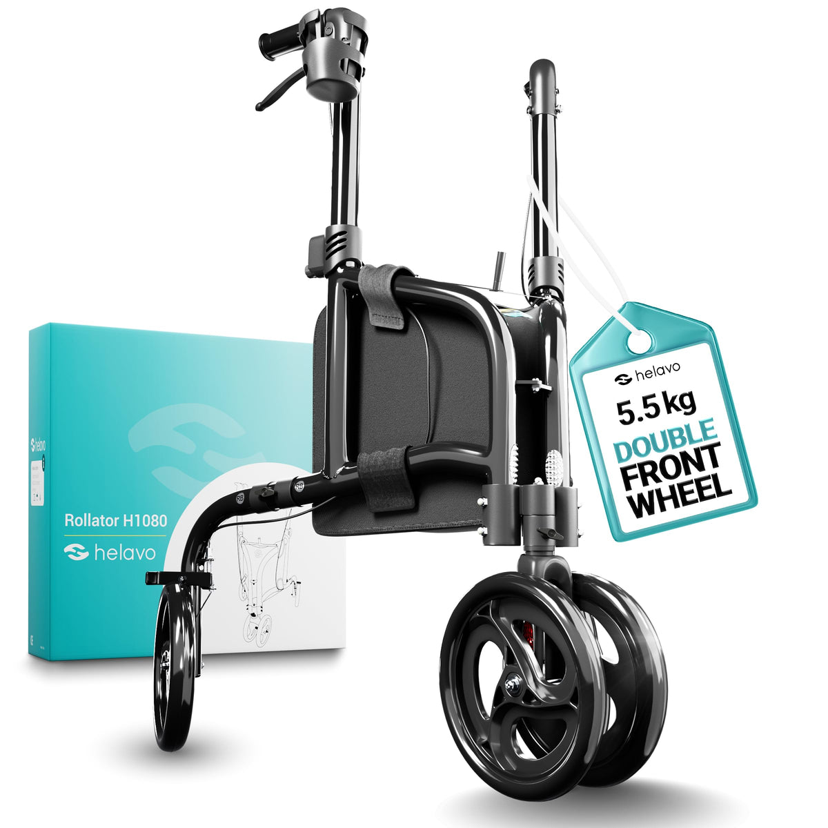 3 Wheel Walker with Double Front Wheels S1066