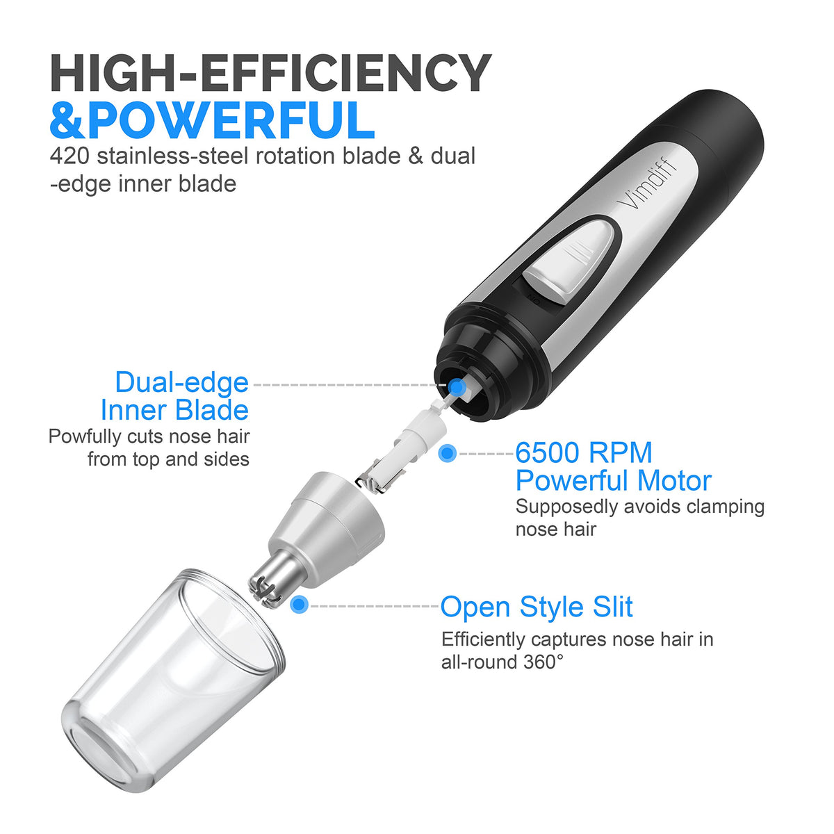 USB Rechargeable Waterproof Facial Hair Remover T279