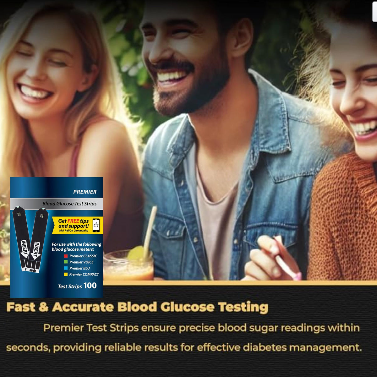 Blood Glucose Test Strips 100 ct I952947