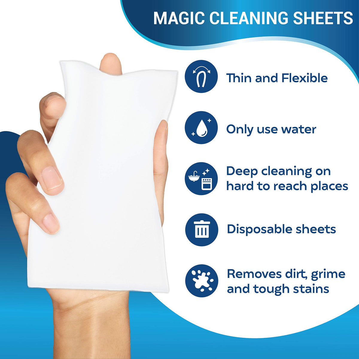 48 Pack Melamine Sponge Eraser Sheets S95835