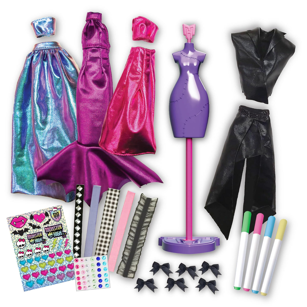 DIY Doll Clothing Craft Kit with Fabric & Sketchbook J56072