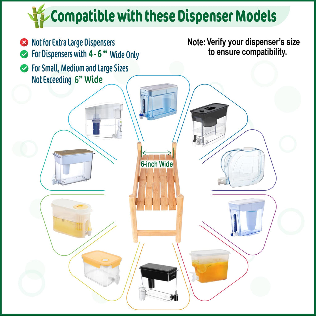 Bamboo Water Dispenser Stand W27730