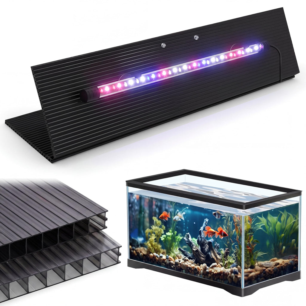 Aquarium Lid with LED Light 29 x 11.38 x 0.12 Inch S29154