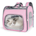 Airline Approved Cat Soft-Sided Carrier Backpack Up to 12 lbs Pink S17605