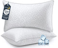 King Size Down Alternative Pillows Set of 2 Microfiber L631578