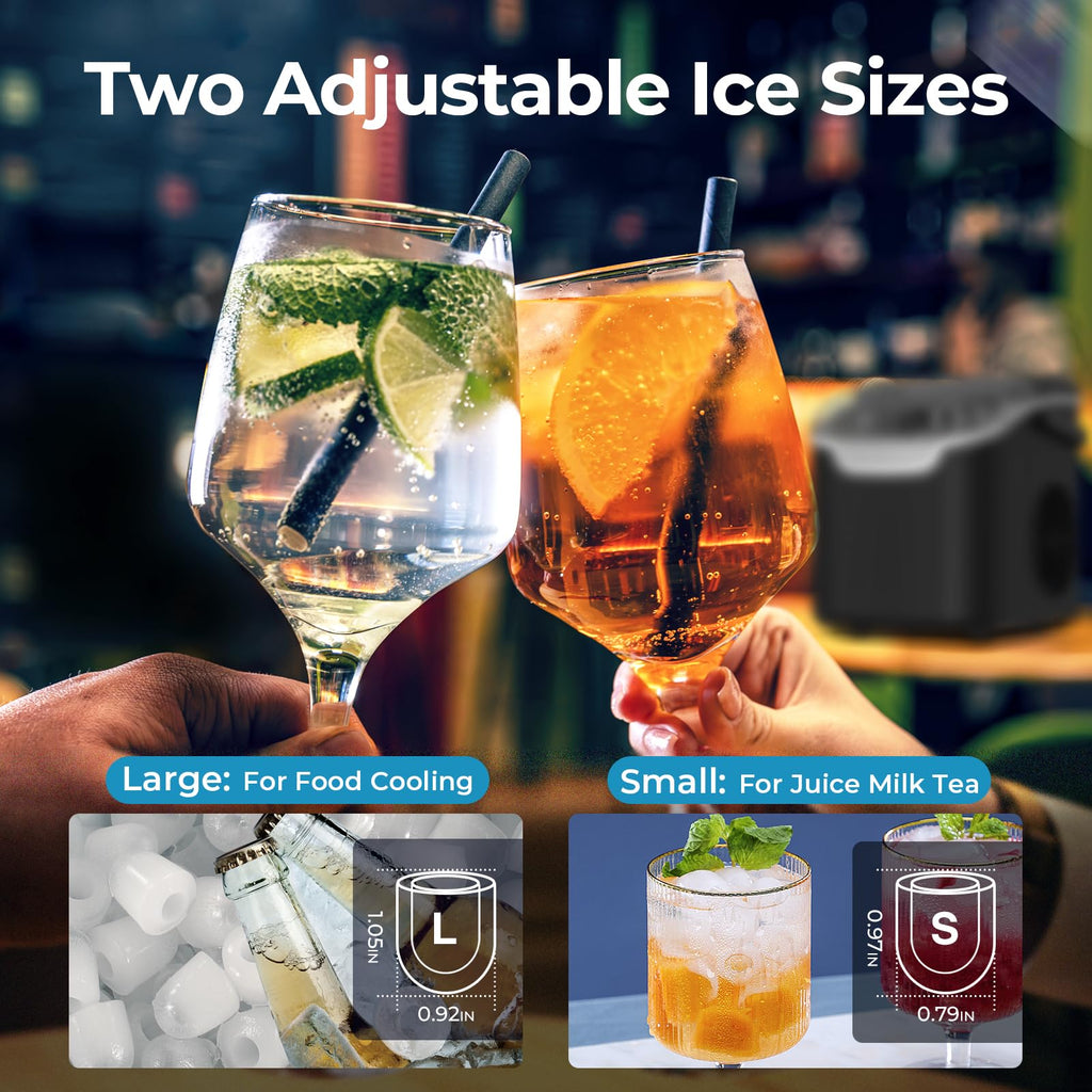 Countertop Ice Maker Machine 26Lbs/Day Q614