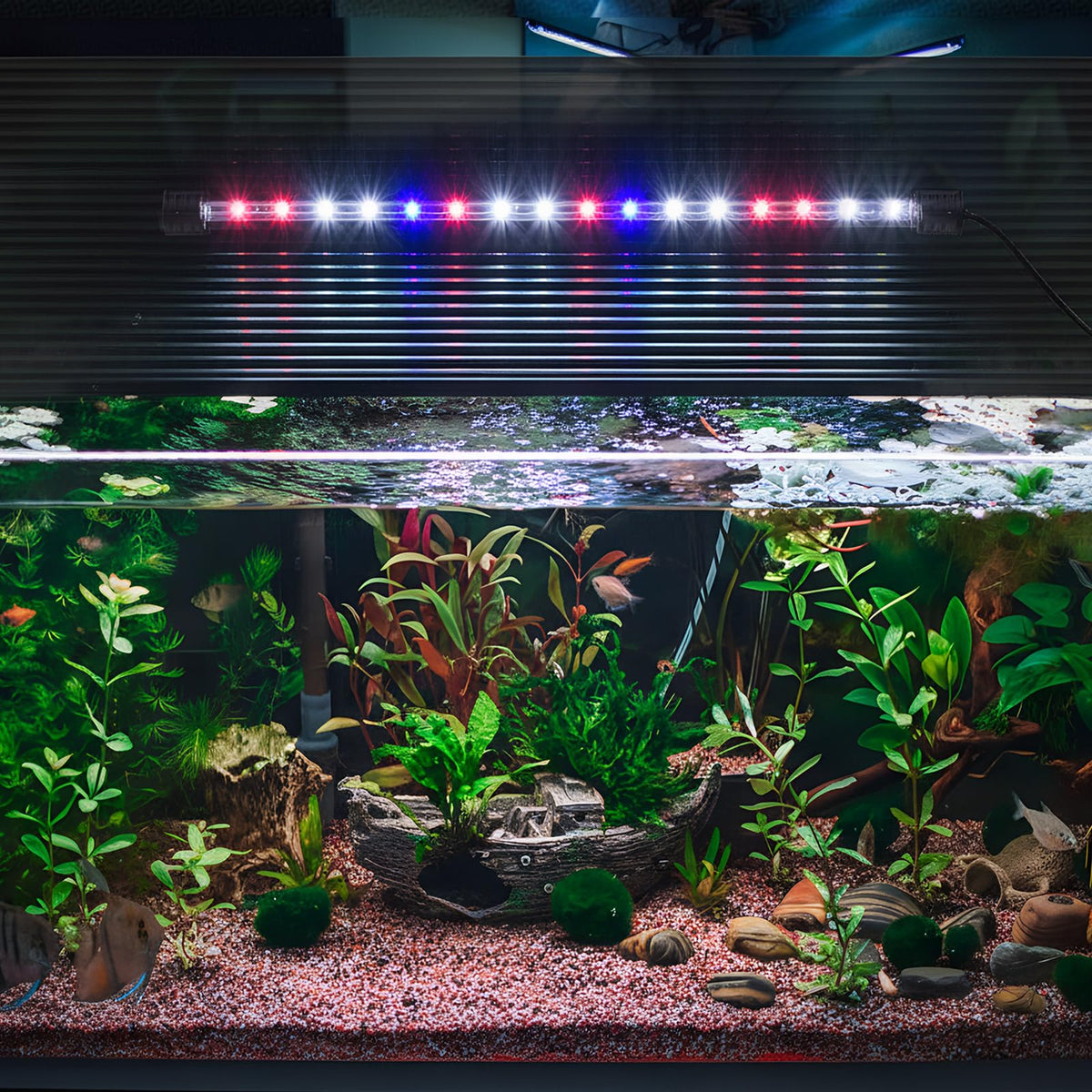 Aquarium Lid with LED Light 29 x 11.38 x 0.12 Inch S29154