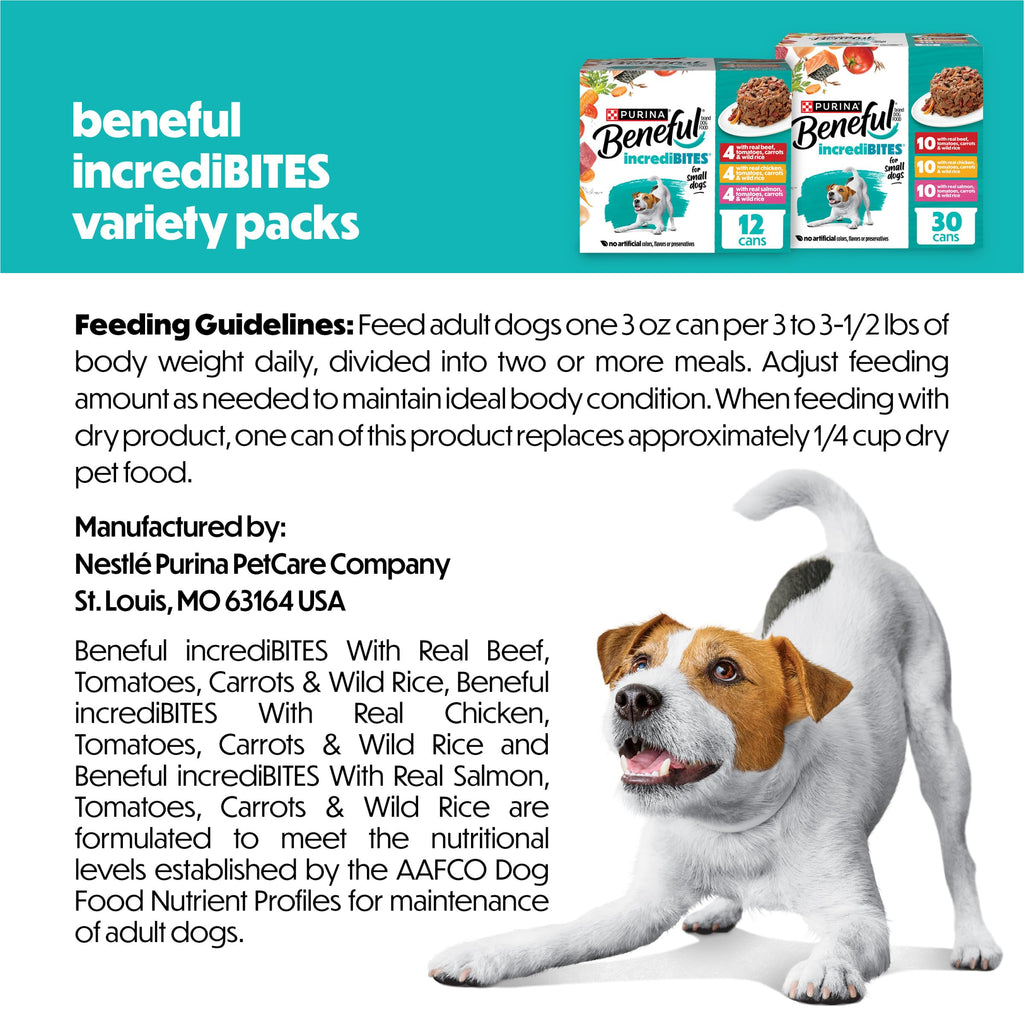 Small Breed Wet Dog Food Variety Pack, 30 3 oz Cans D508767