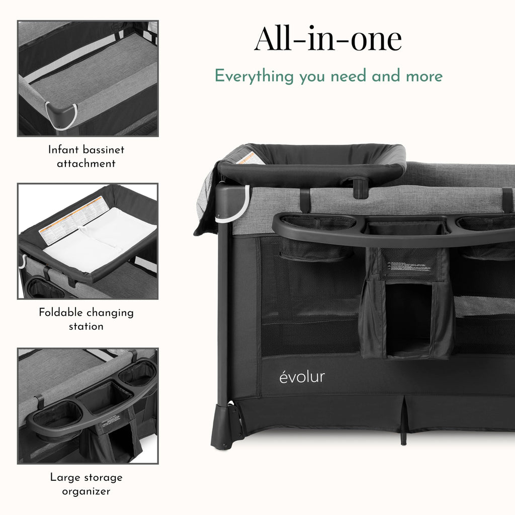 Portable Playard with Bassinet & Changing Table T740
