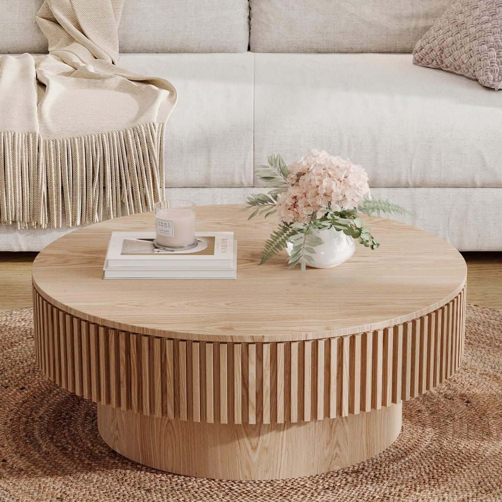 31.5'' Round Coffee Table with Storage I6160