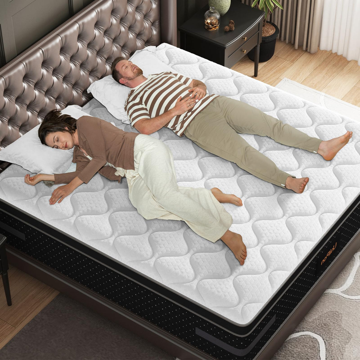 12 Inch Medium Firm Queen Hybrid Mattress V3087