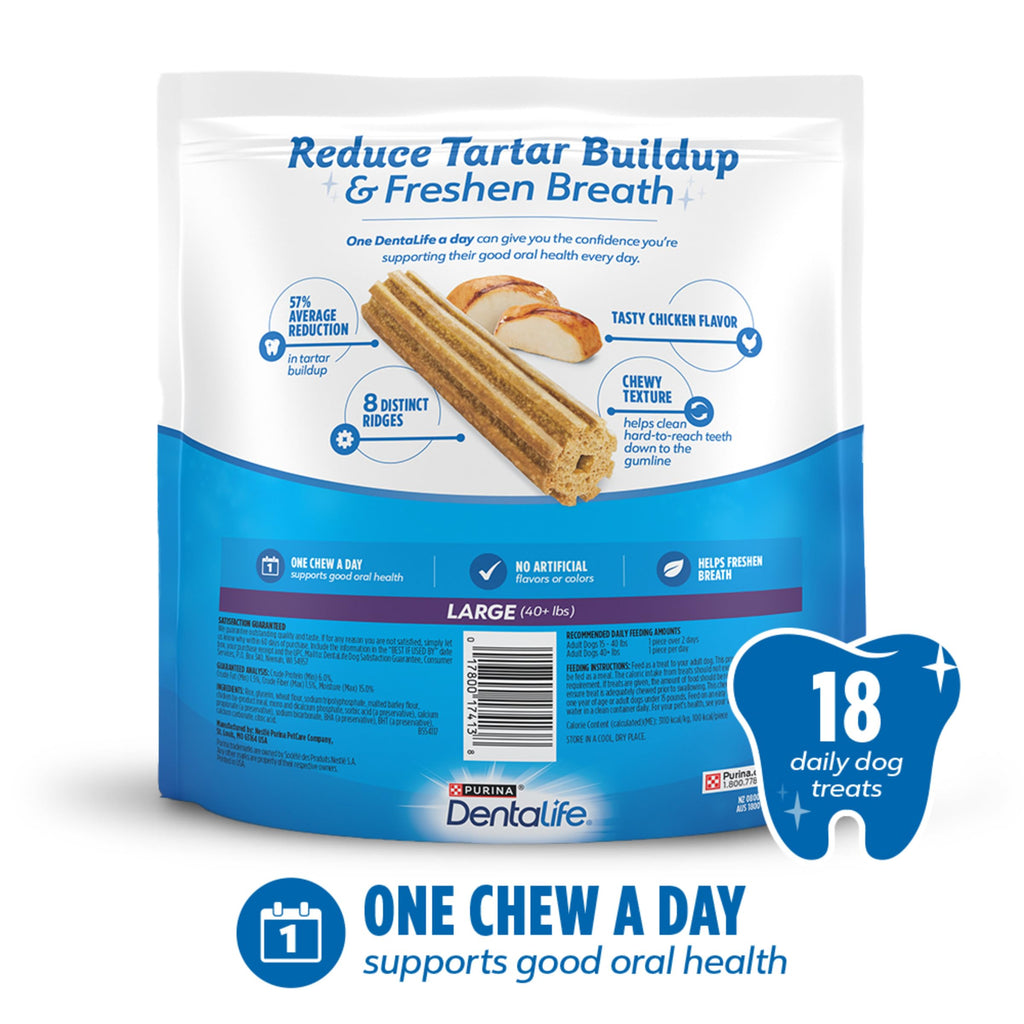 Daily Dental Chews for Large Dogs, 18 ct M87661