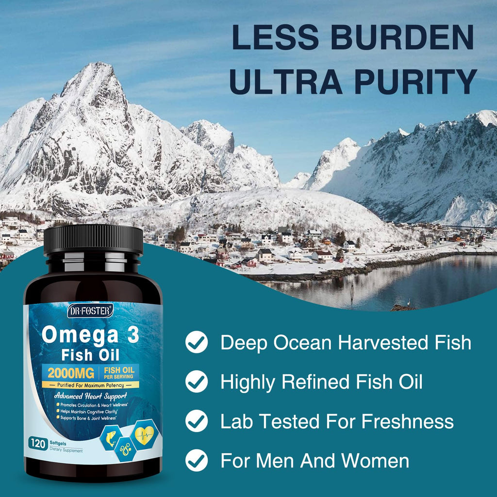 Omega-3 Fish Oil 2000mg 120 Softgels F3987