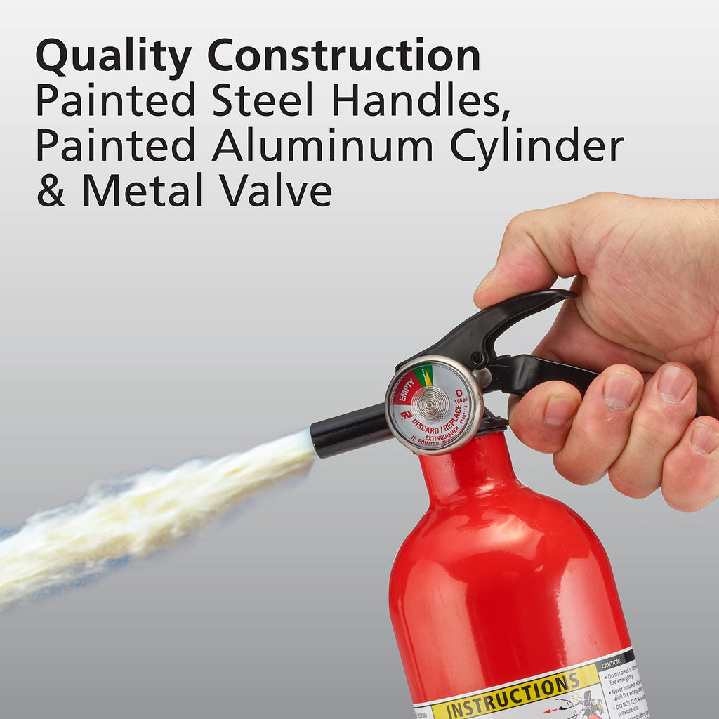2 Pack Red Dry Chemical Fire Extinguisher with Mounting Bracket B696