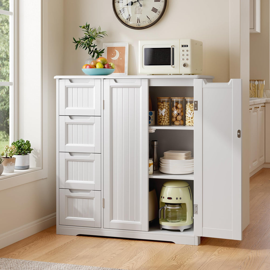 Storage Cabinet with 4 Drawers & 2 Doors M7410
