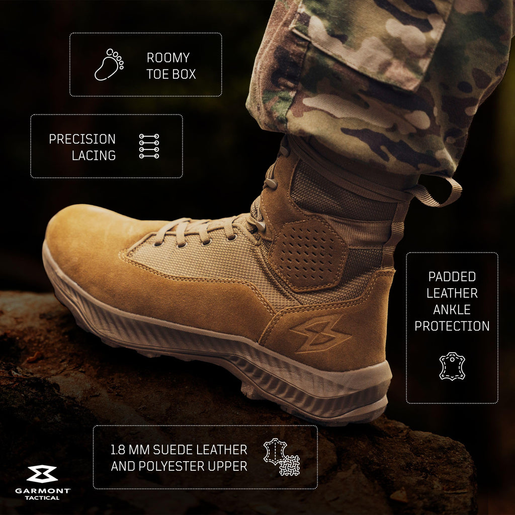 Suede Combat Boots S8842