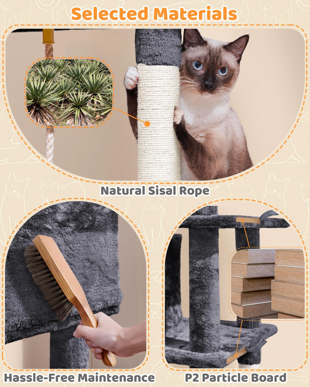 63in Large Cat Tree D29380