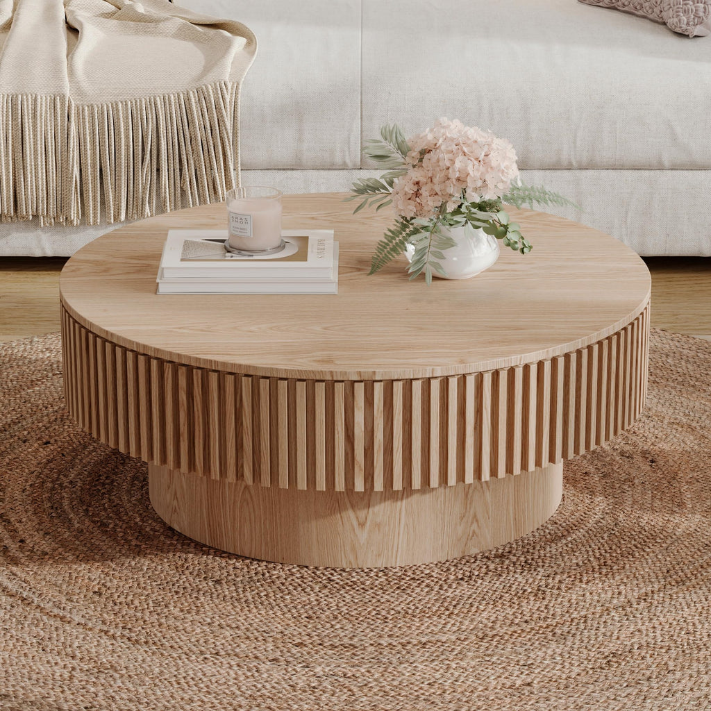 31.5'' Round Coffee Table with Storage I6160