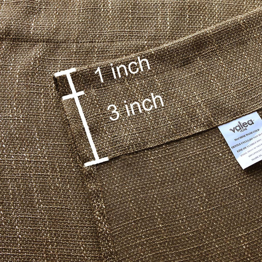 Soft Burlap Natural Tan Rod Pocket Window Curtain Panel 37" x 84" B487505